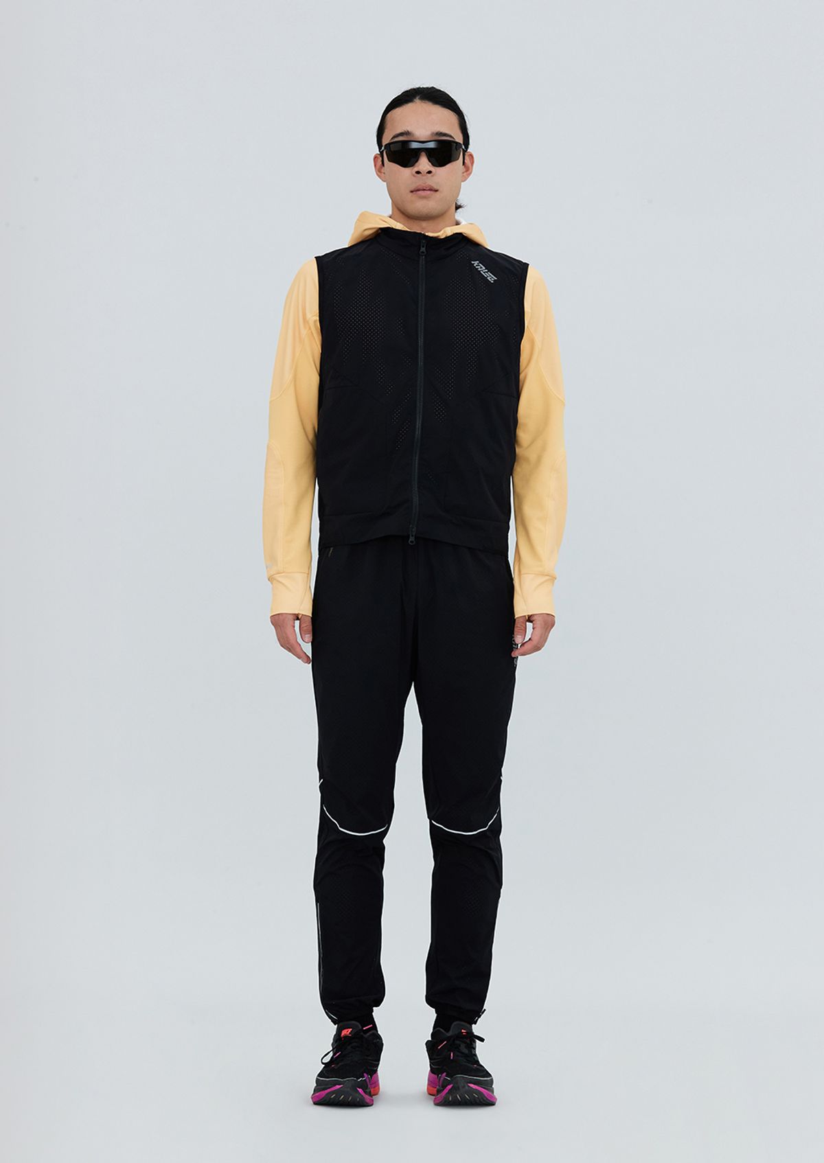 칼렉(KALEG) MENS AIR BLADE GILET (ATHLETIC) BLACK