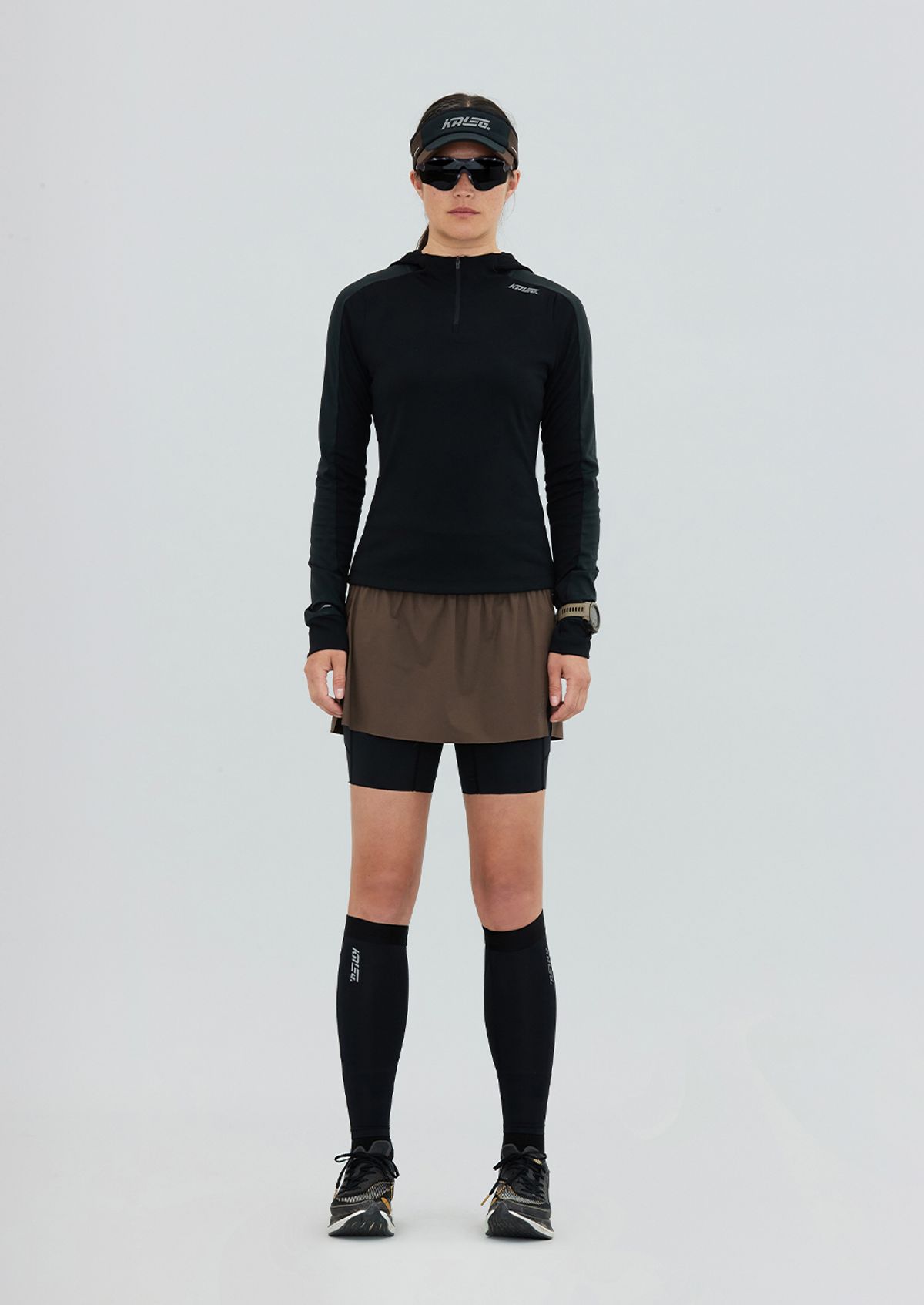 칼렉(KALEG) WOMENS PACER SKIRT MILD BROWN