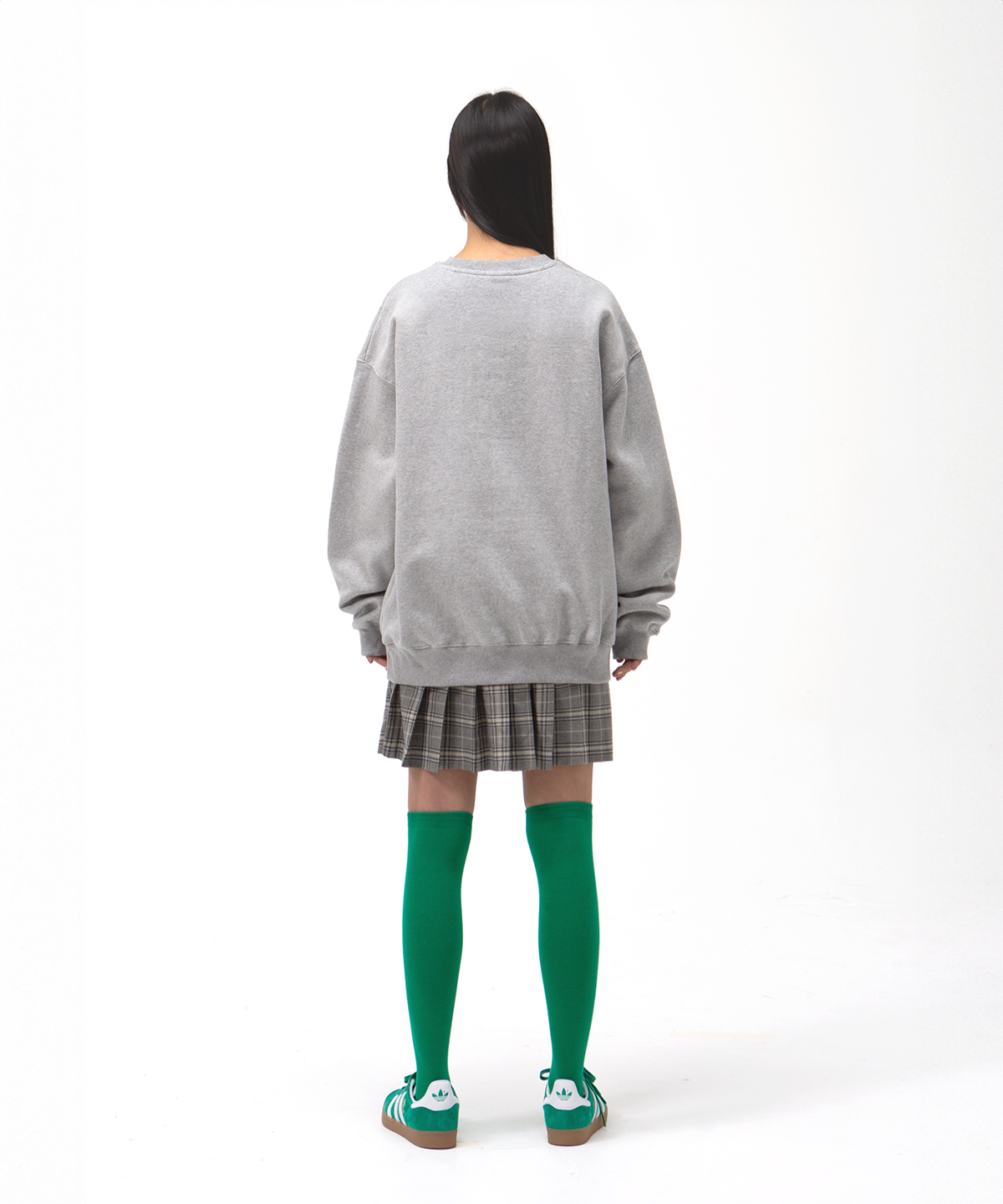 얀코 아르프(JANCO ARP) 아메리칸 래빗 오버핏 스웻 셔츠 - 멜란지