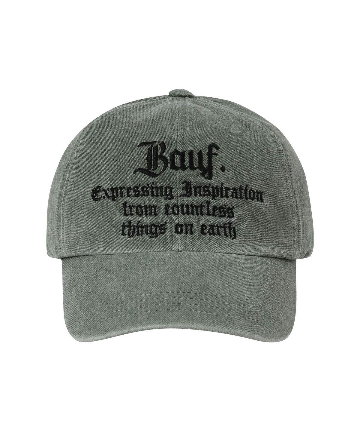 바우프(BAUF) B 빈티지 워싱 볼캡 [워시드 카키]