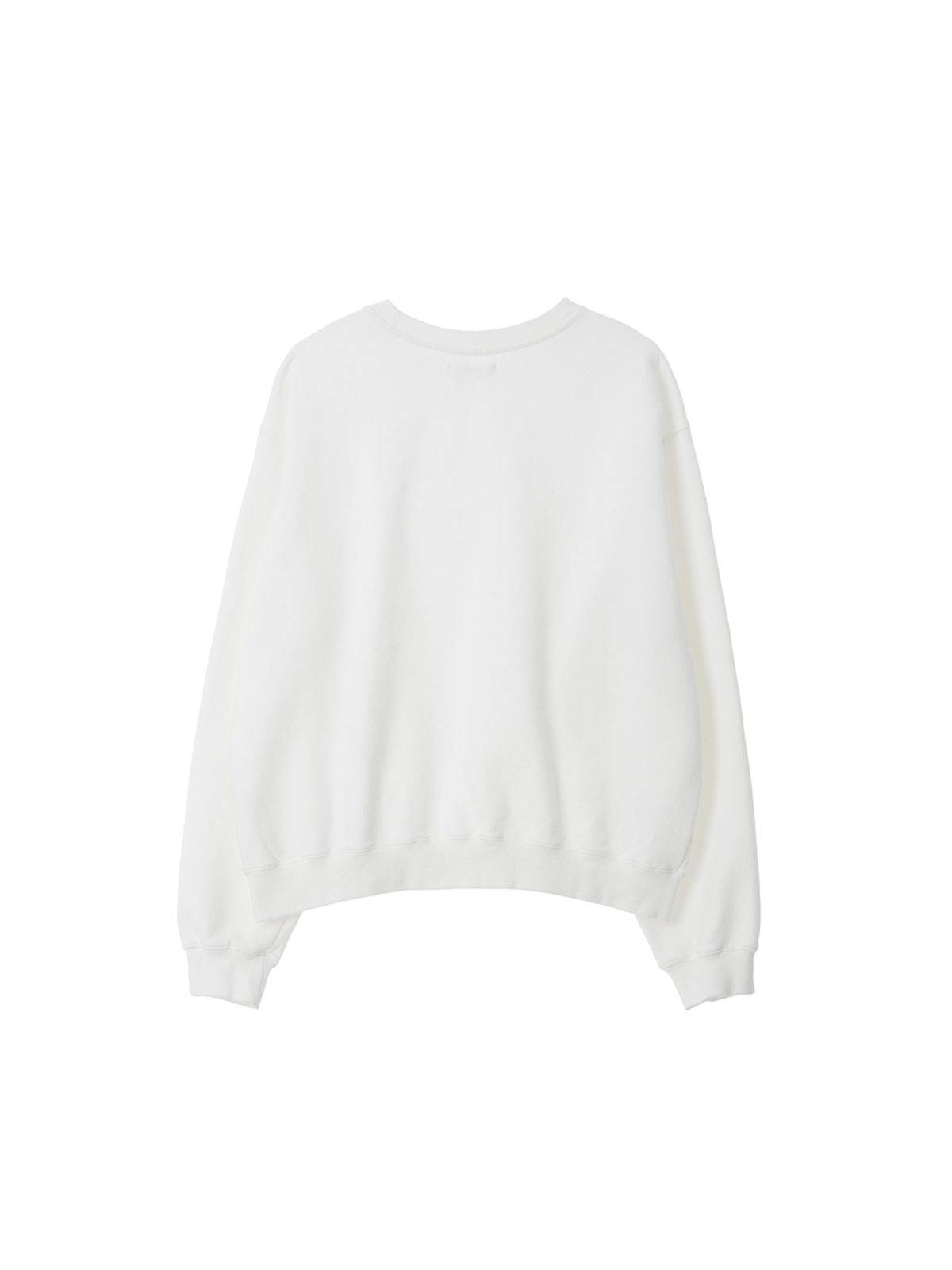 글로니(GLOWNY) G CLASSIC WASHED SWEATSHIRTS (WHITE)
