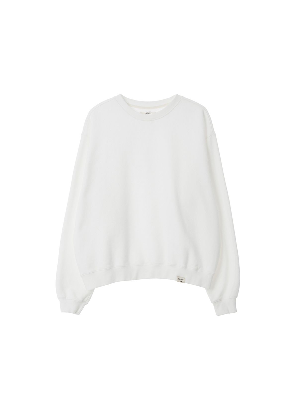 글로니(GLOWNY) G CLASSIC WASHED SWEATSHIRTS (WHITE)