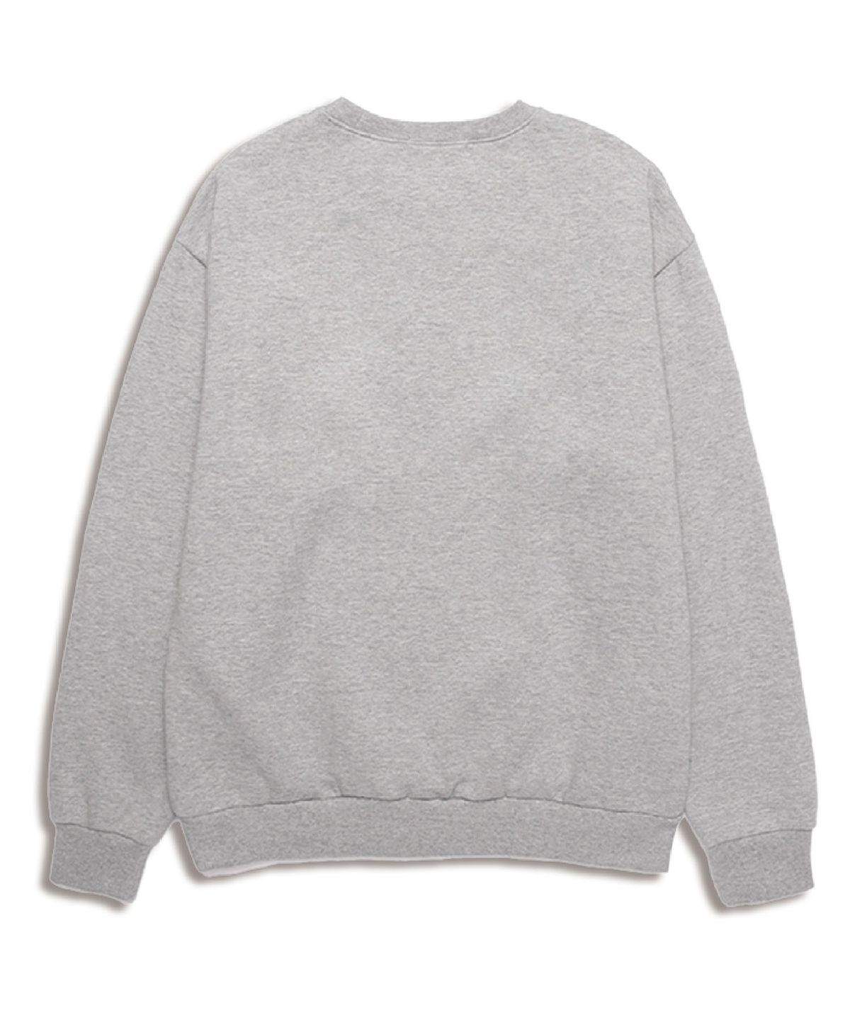 우즈(OUSE) 글리터 플라워 프린트 맨투맨 (DPLTS007) MGREY/PURPLE