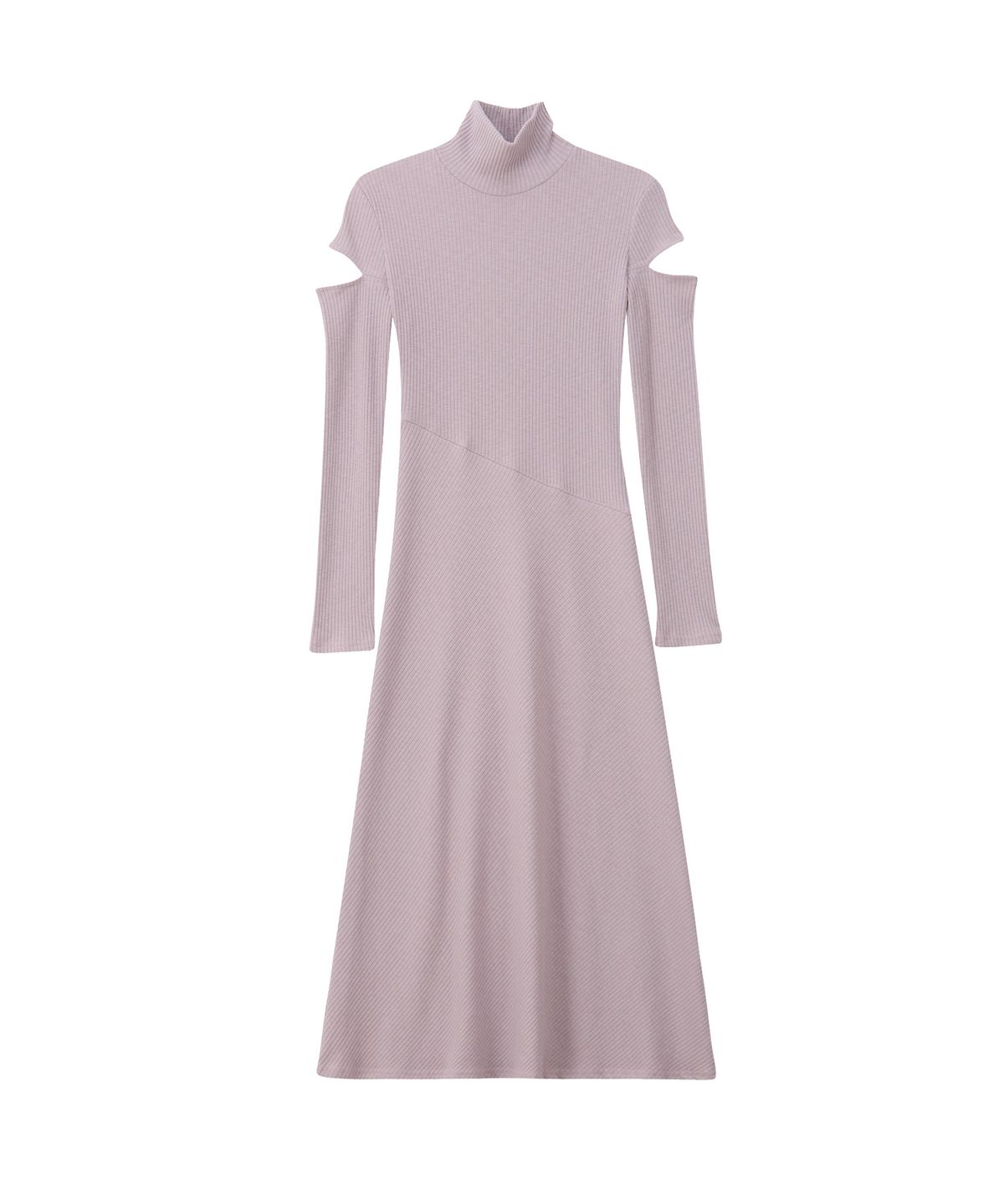 살롱 드 욘(SALON DE YOHN) High Neck Cut-Out Long Dress_ Lavender