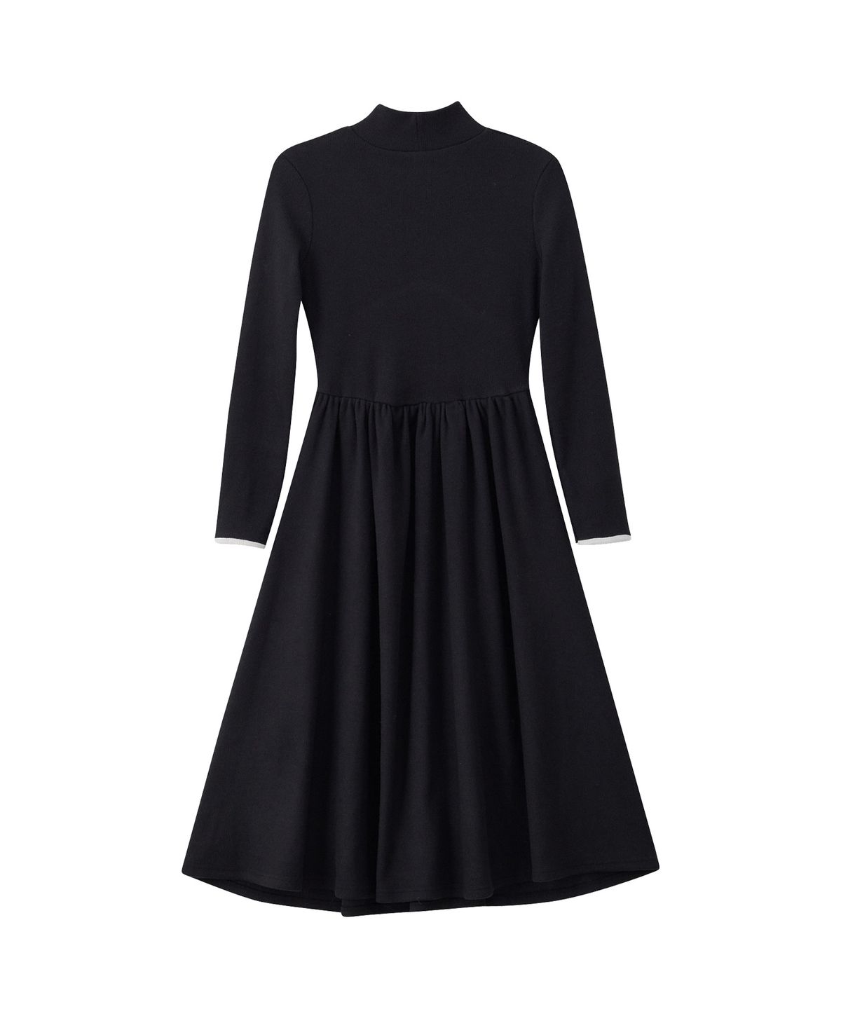 살롱 드 욘(SALON DE YOHN) Line Point High Neck Dress_ Black