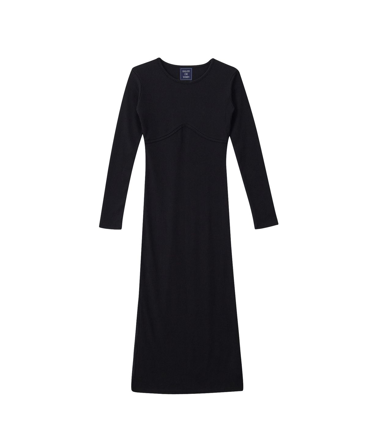 살롱 드 욘(SALON DE YOHN) Line Point Basic Jersey Dress_ Black