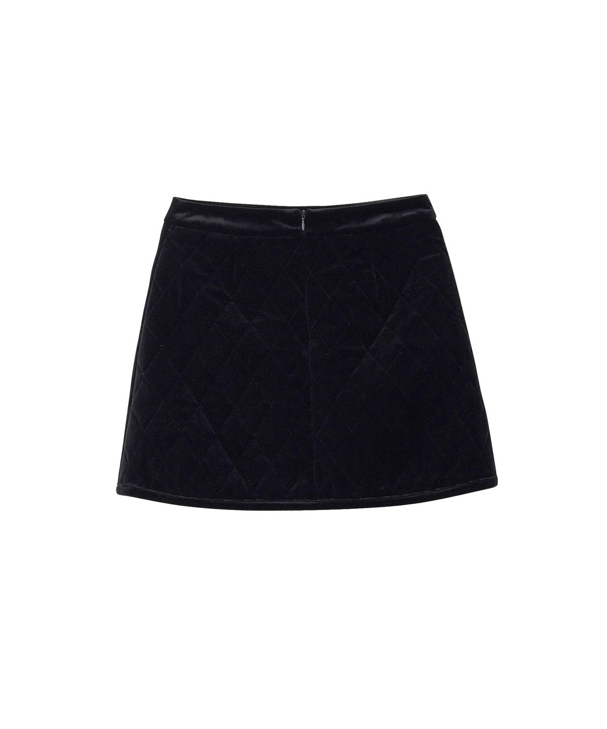 살롱 드 욘(SALON DE YOHN) Velvet Quilting Mini Skirt