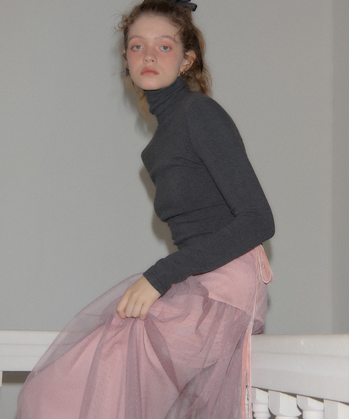 살롱 드 욘(SALON DE YOHN) Ballerina Skirt_ Pink