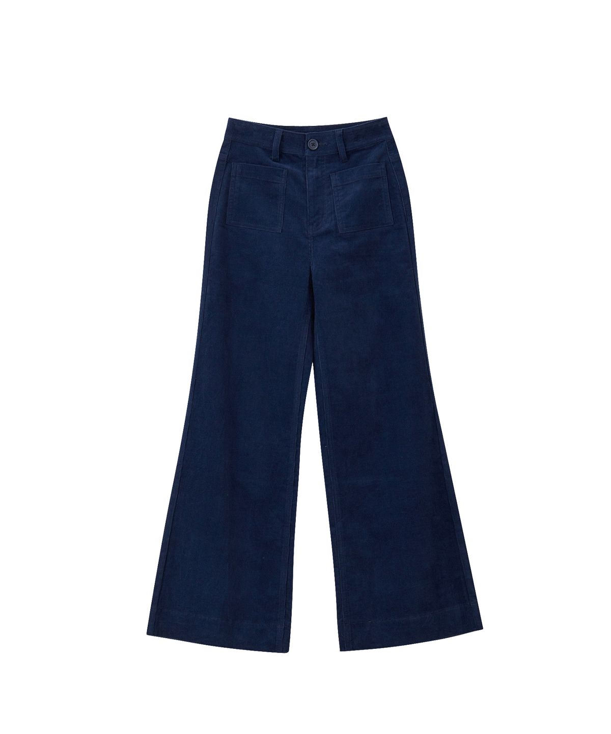 살롱 드 욘(SALON DE YOHN) Corduroy Wide Pants_ Deep Blue