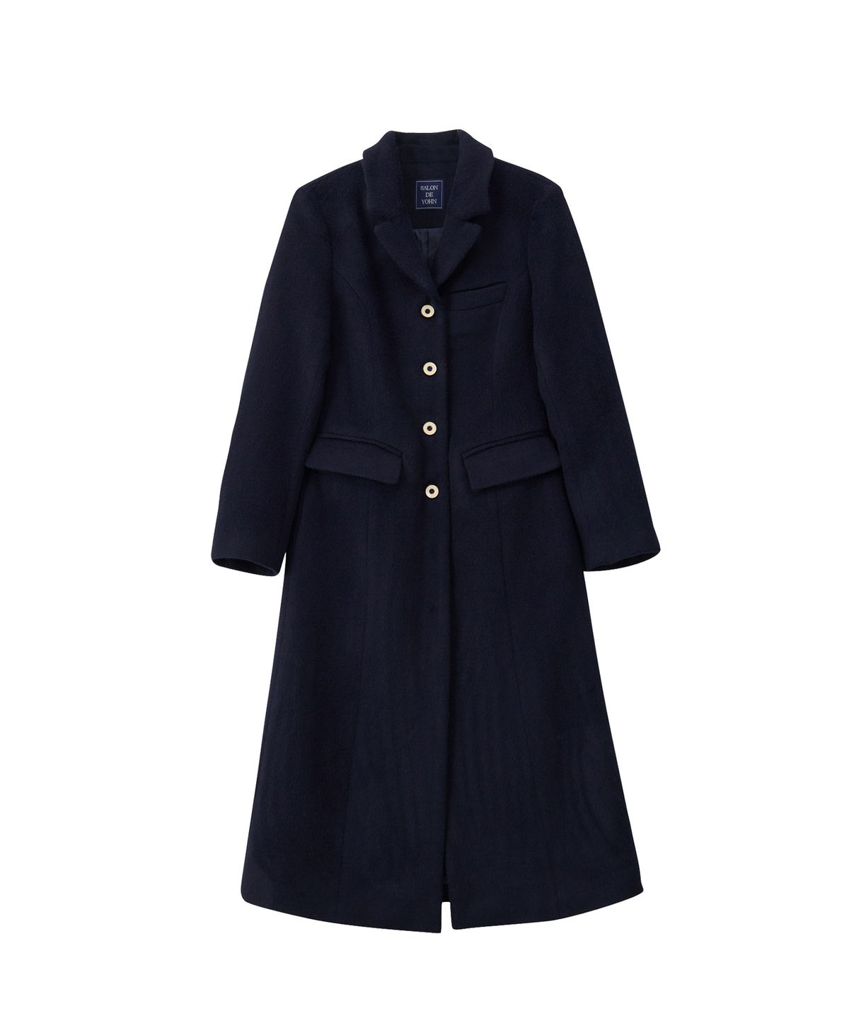 살롱 드 욘(SALON DE YOHN) Hourglass Long Coat_ Navy