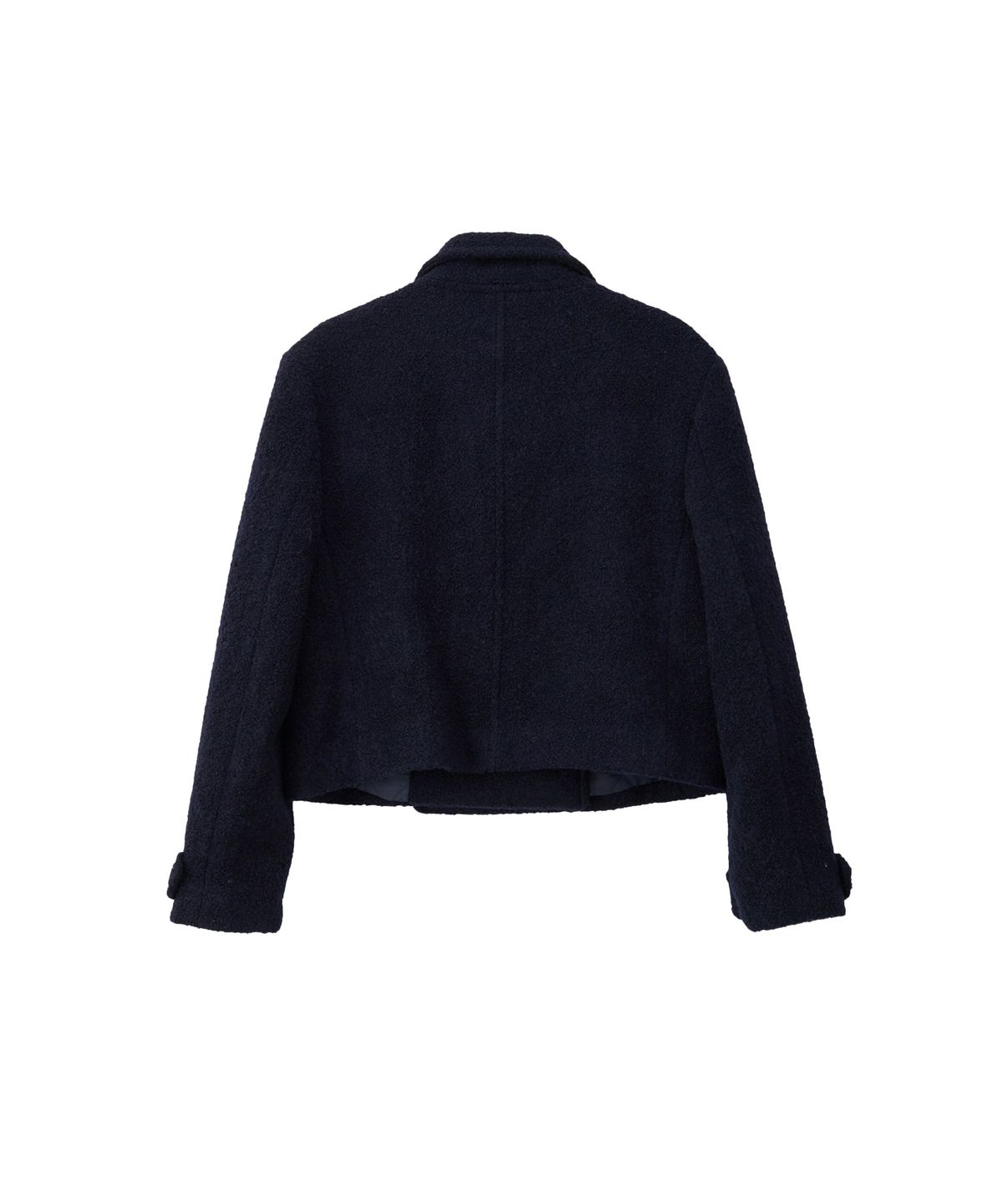 살롱 드 욘(SALON DE YOHN) Button Point Double Wool Coat_ Navy
