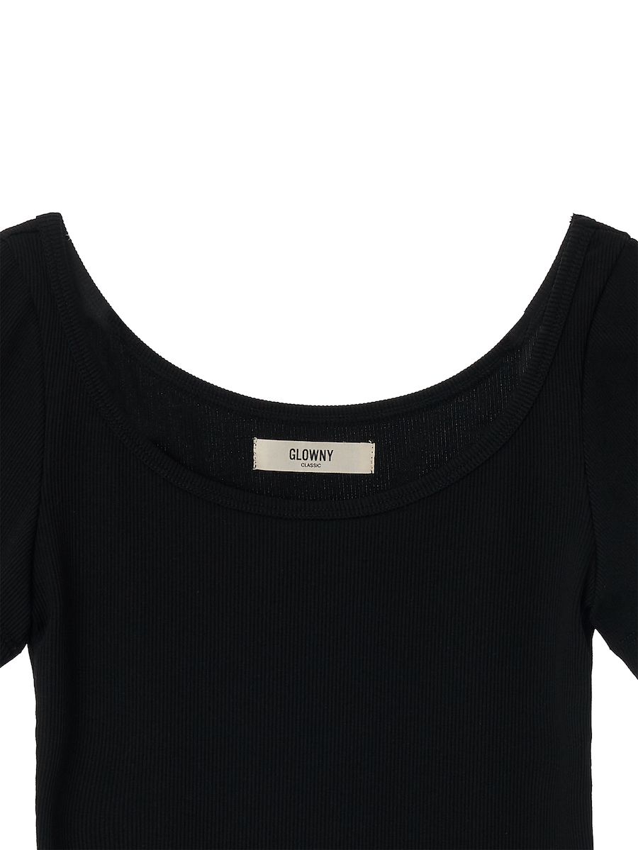 ★2023FW新作★glowny★G CLASSIC RIB TEE MUSINSA公式 | GLOWNY G CLASSIC RIB TEE (BLACK)