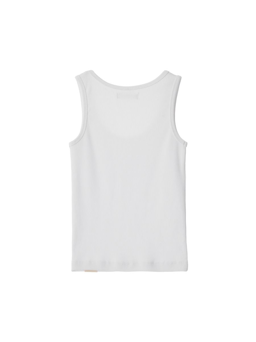 ★GLOWNY★ G CLASSIC SLEEVELESS WHITE G CLASSIC SLEEVELESS (WHITE) - GLOWNY