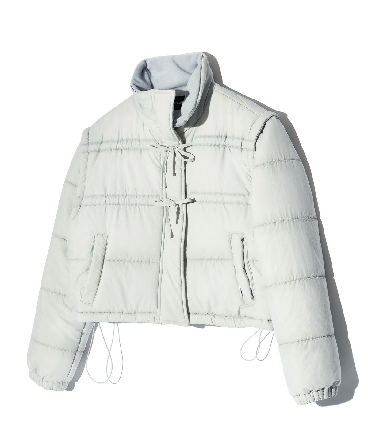 피스메이커(PIECE MAKER) RIBBON 2WAY PADDED JACKET (GREY)