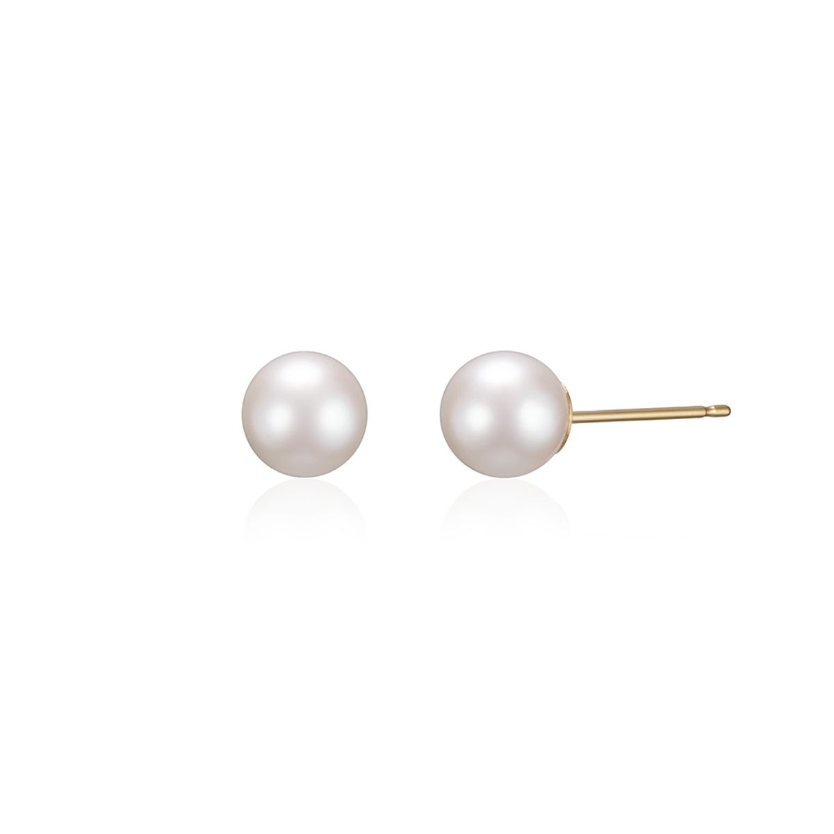 룬느(LUNNE) 14k 에센셜 아코야 6.5mm 해수진주 귀걸이 (14k골드) #LCE07