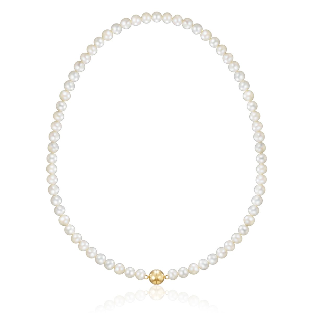 룬느(LUNNE) 14k 마그네틱 풀 문 담수진주 목걸이 (14k골드) #LCN05