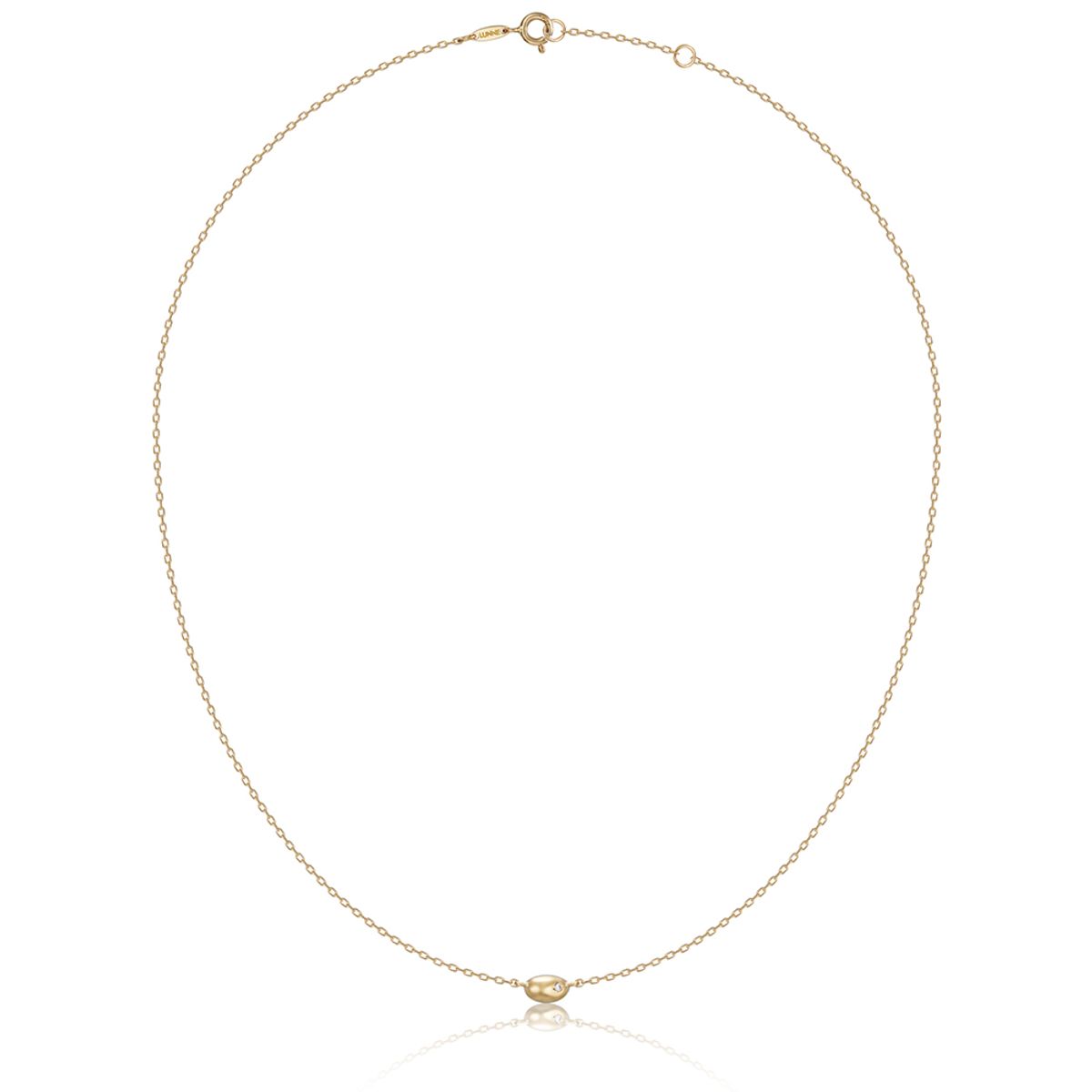 룬느(LUNNE) 14k 다이아몬드 페블 볼 목걸이 (14k골드) #LCN01