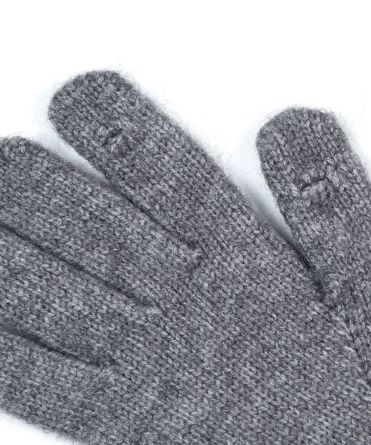 닉앤니콜(NICK&NICOLE) NICOLE RIBBED KNIT GLOVES_CHARCOAL