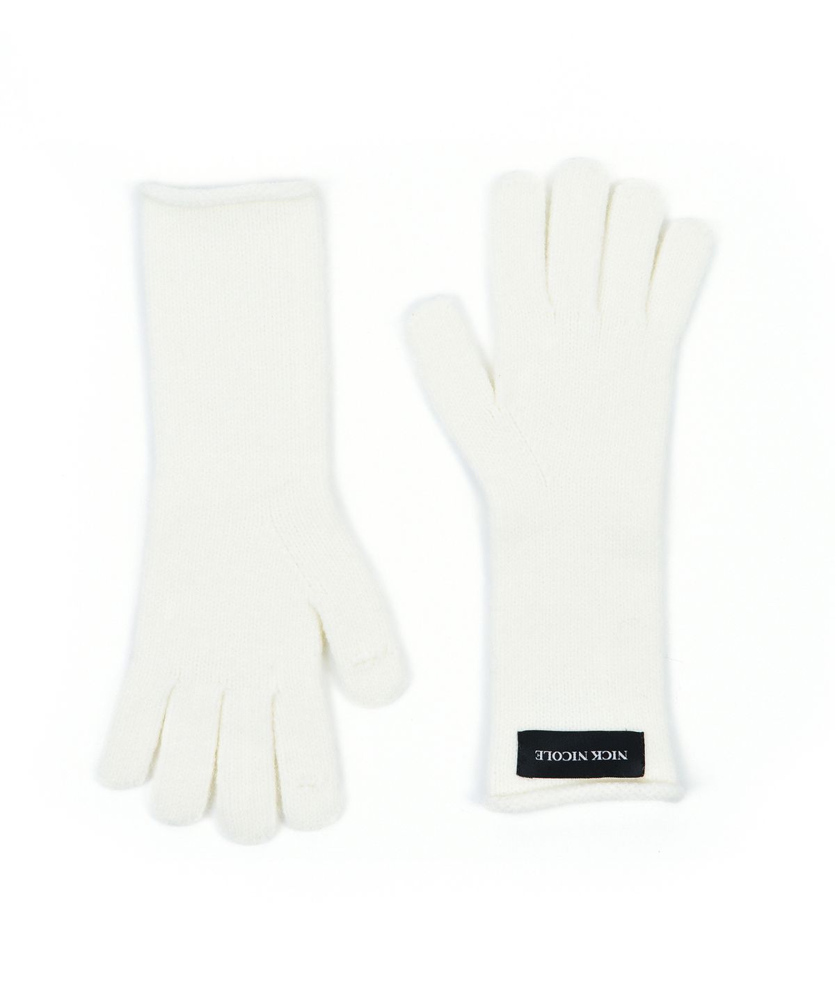 닉앤니콜(NICK&NICOLE) NICOLE RIBBED KNIT GLOVES_IVORY