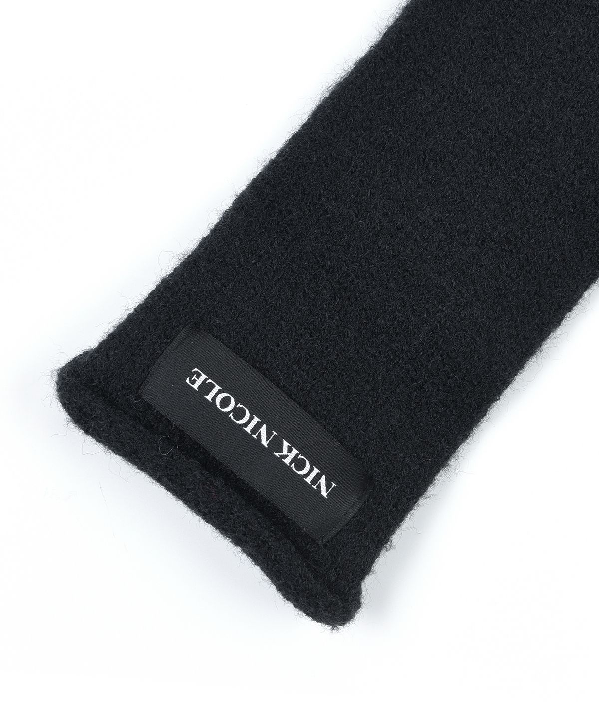 닉앤니콜(NICK&NICOLE) NICOLE RIBBED KNIT GLOVES_BLACK