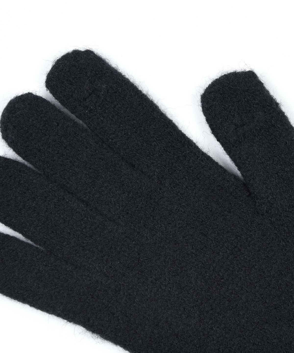 닉앤니콜(NICK&NICOLE) NICOLE RIBBED KNIT GLOVES_BLACK