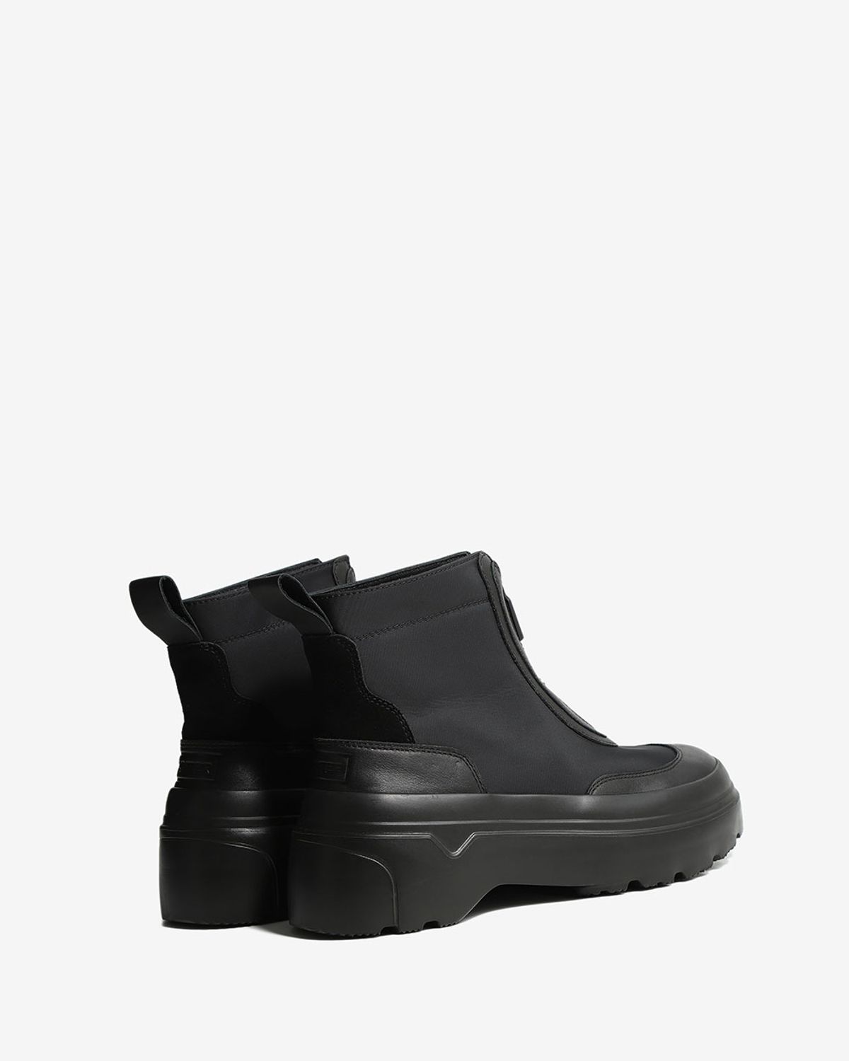 헌터(HUNTER) [UNISEX] 익스플로러 앵클 지퍼 플랫폼 부츠 - 블랙 WFS1000LNYBLK