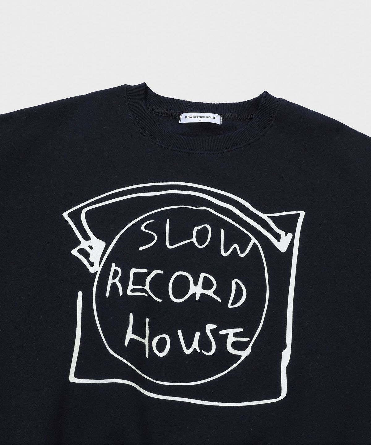 슬로우 레코드 하우스(SLOW RECORD HOUSE) 레코드 스웻셔츠_네이비