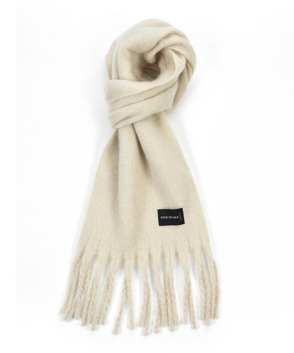 닉앤니콜(NICK&NICOLE) PREMIUM BOLD SOFT MUFFLER_LIGHT BEIGE