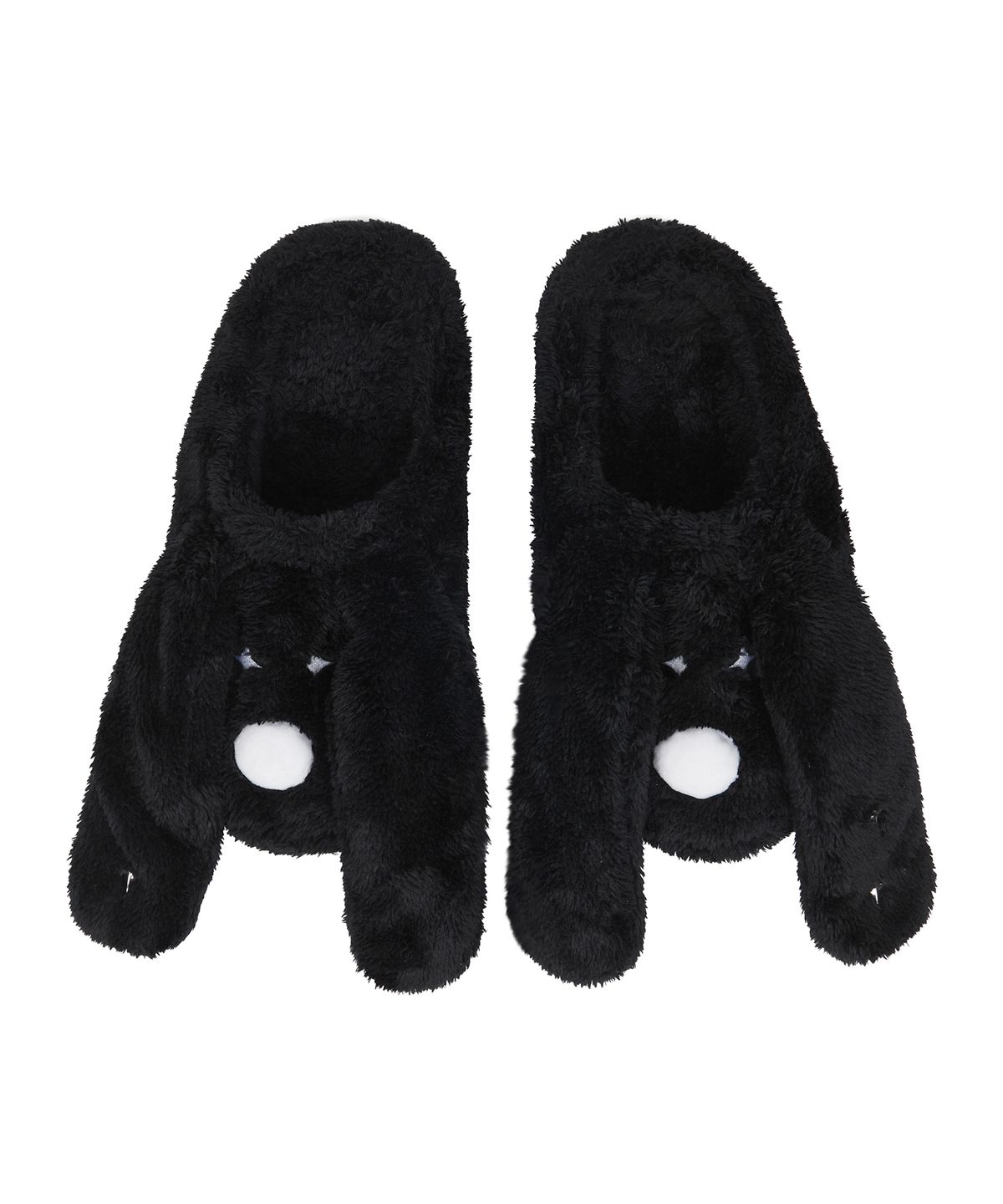 러브이즈트루(LUVISTRUE) XM FUZZY DOG ROOM SHOES(BLACK)