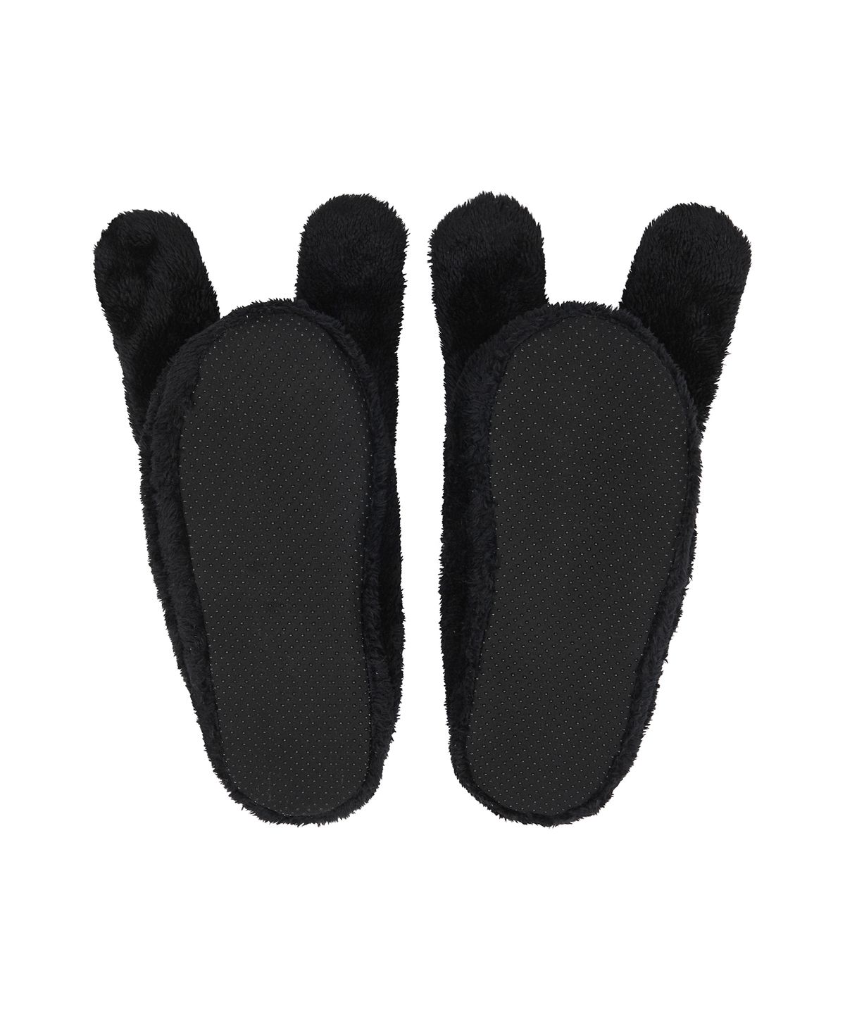 러브이즈트루(LUVISTRUE) XM FUZZY DOG ROOM SHOES(BLACK)