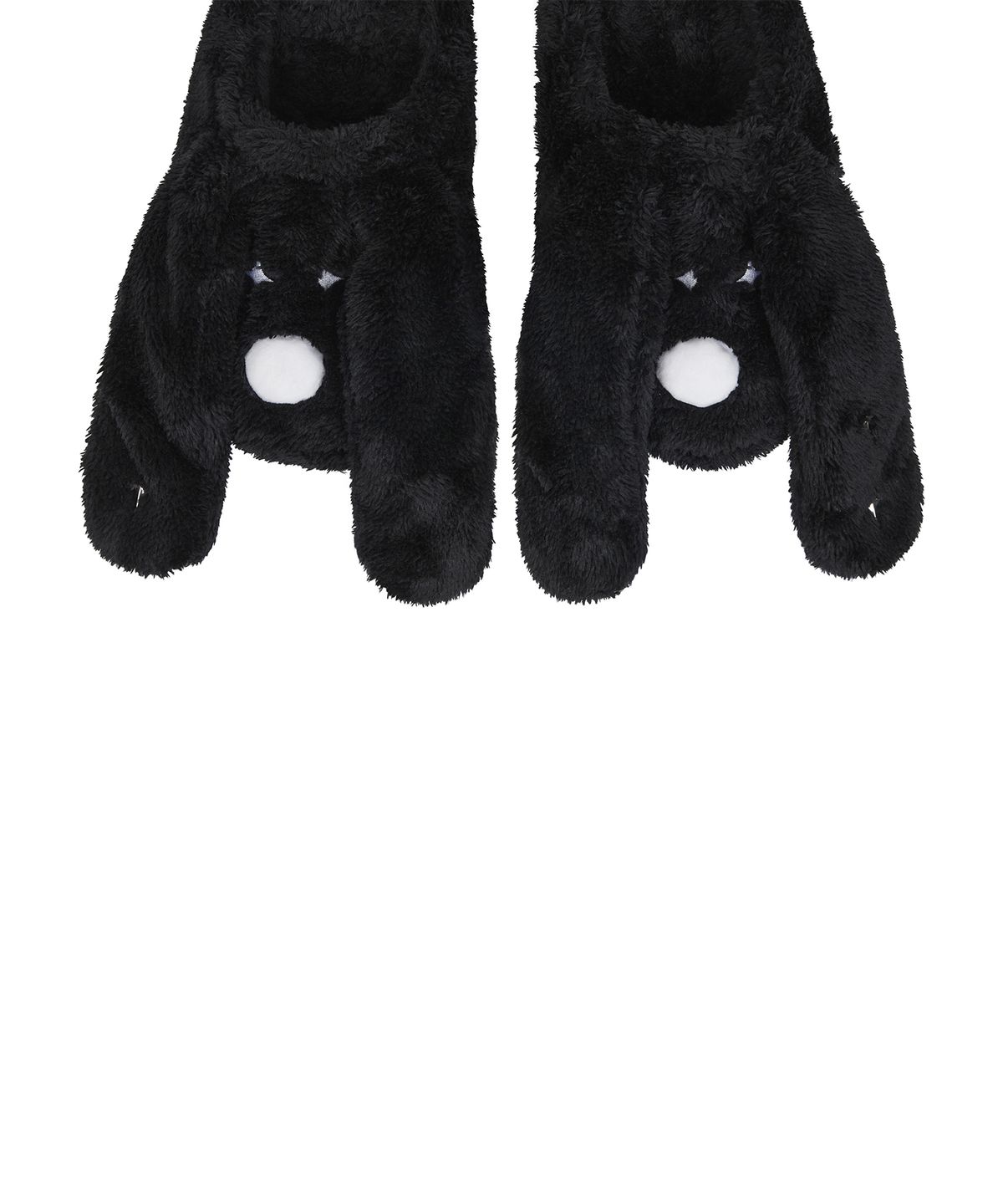 러브이즈트루(LUVISTRUE) XM FUZZY DOG ROOM SHOES(BLACK)