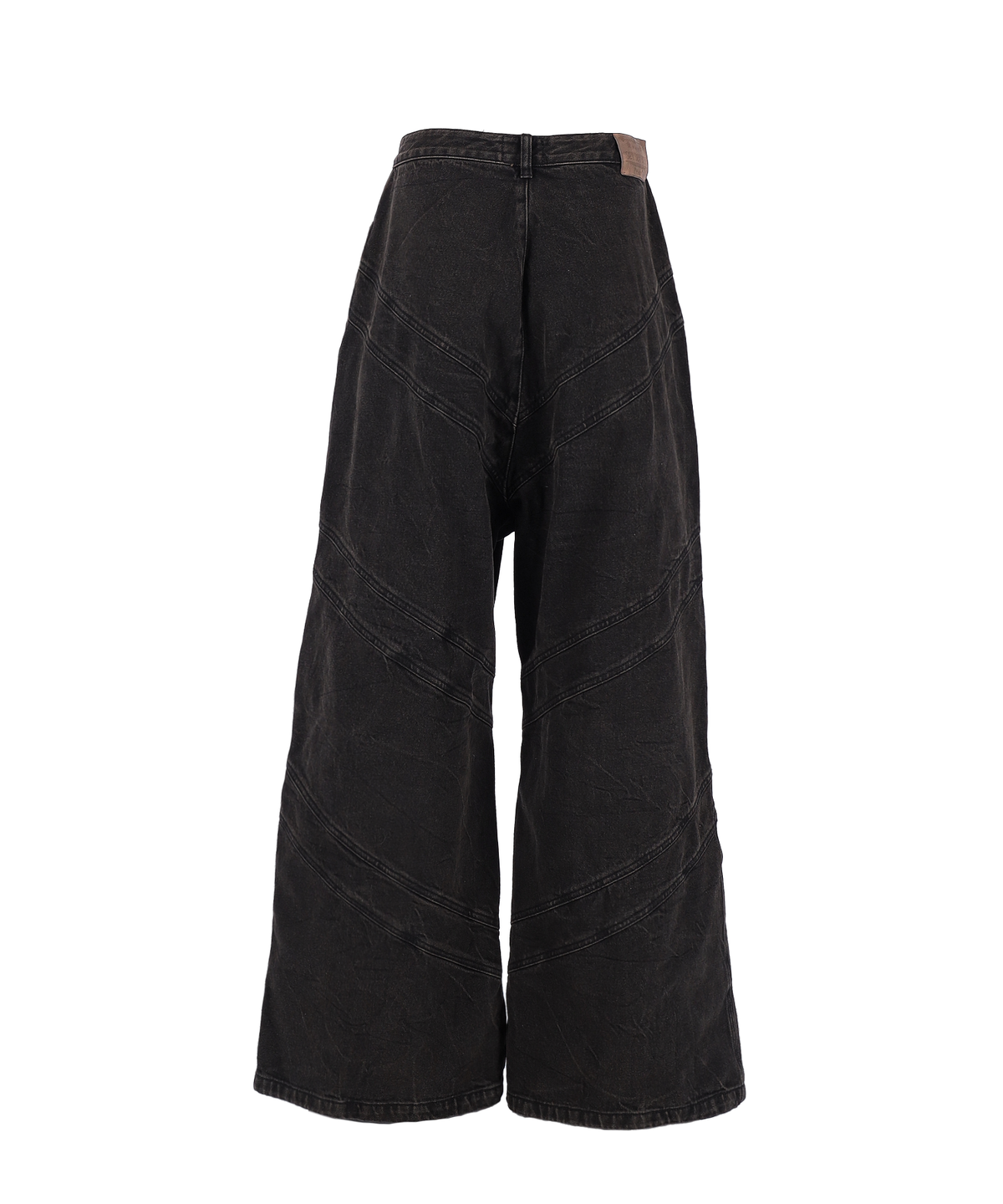 쎄쎄쎄(SETSETSET) OVERSIZED WIDE FIT DAMAGES DENIM PANTS BLACK