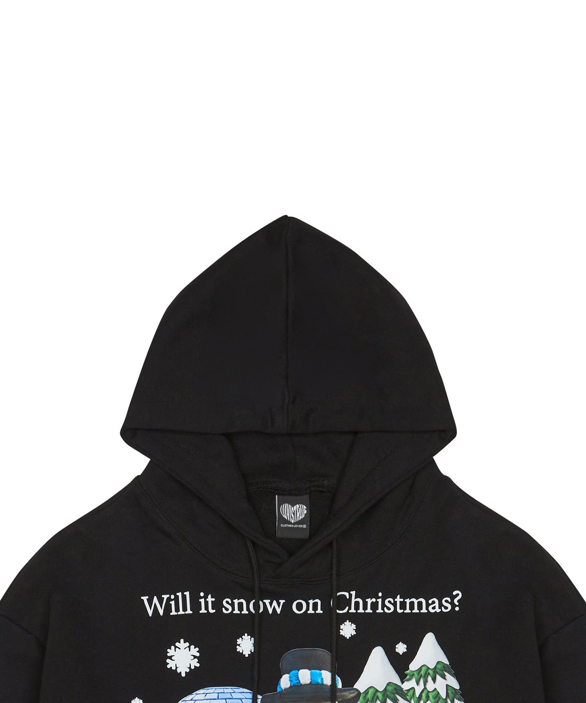 러브이즈트루(LUVISTRUE) XM WINTERLAND HOODIE(BLACK)