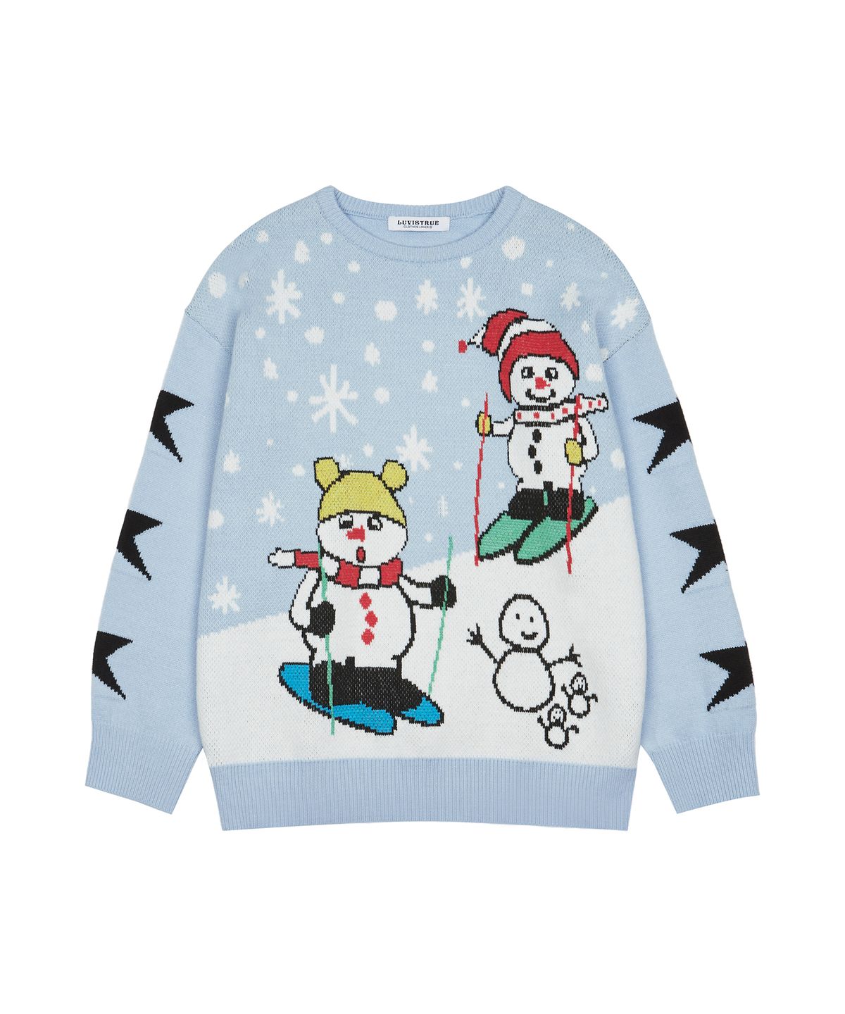 러브이즈트루(LUVISTRUE) XM LETS GO SKIING KNIT(SKY BLUE)