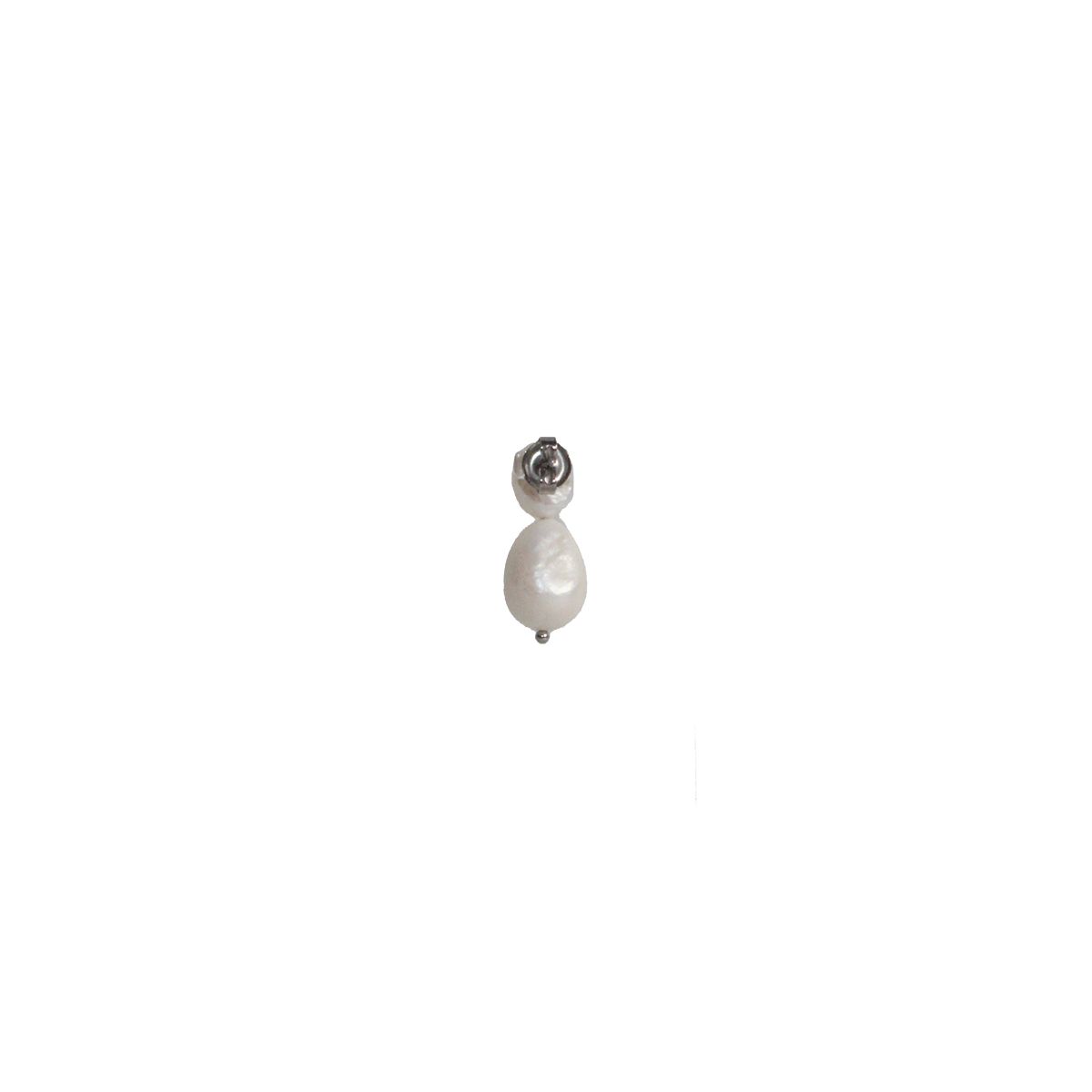 비엔베투(Bien Vetu) 7mm X 10mm 담수 진주 눈사람 귀걸이