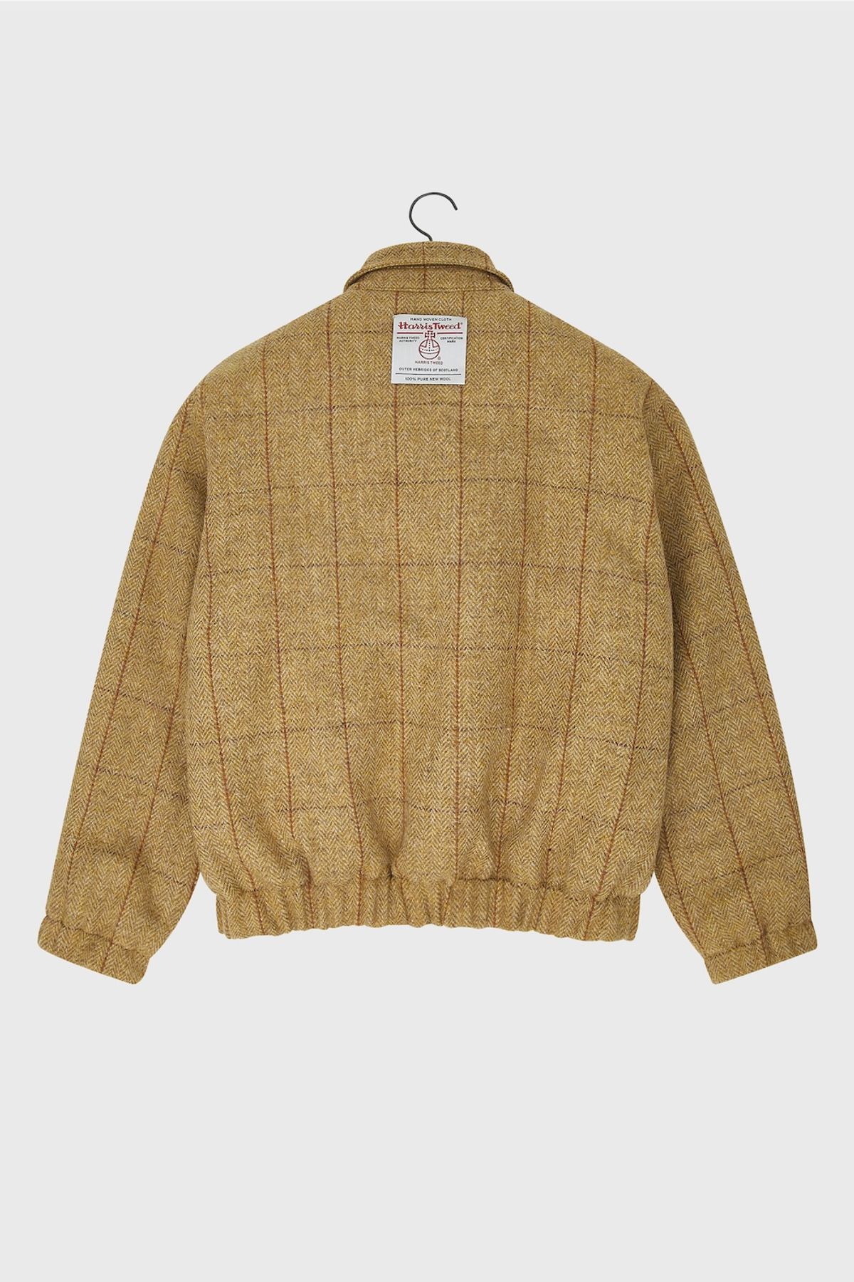 노앙(NOHANT) HARRIS TWEED BLOUSON JACKET MUSTARD CHECK