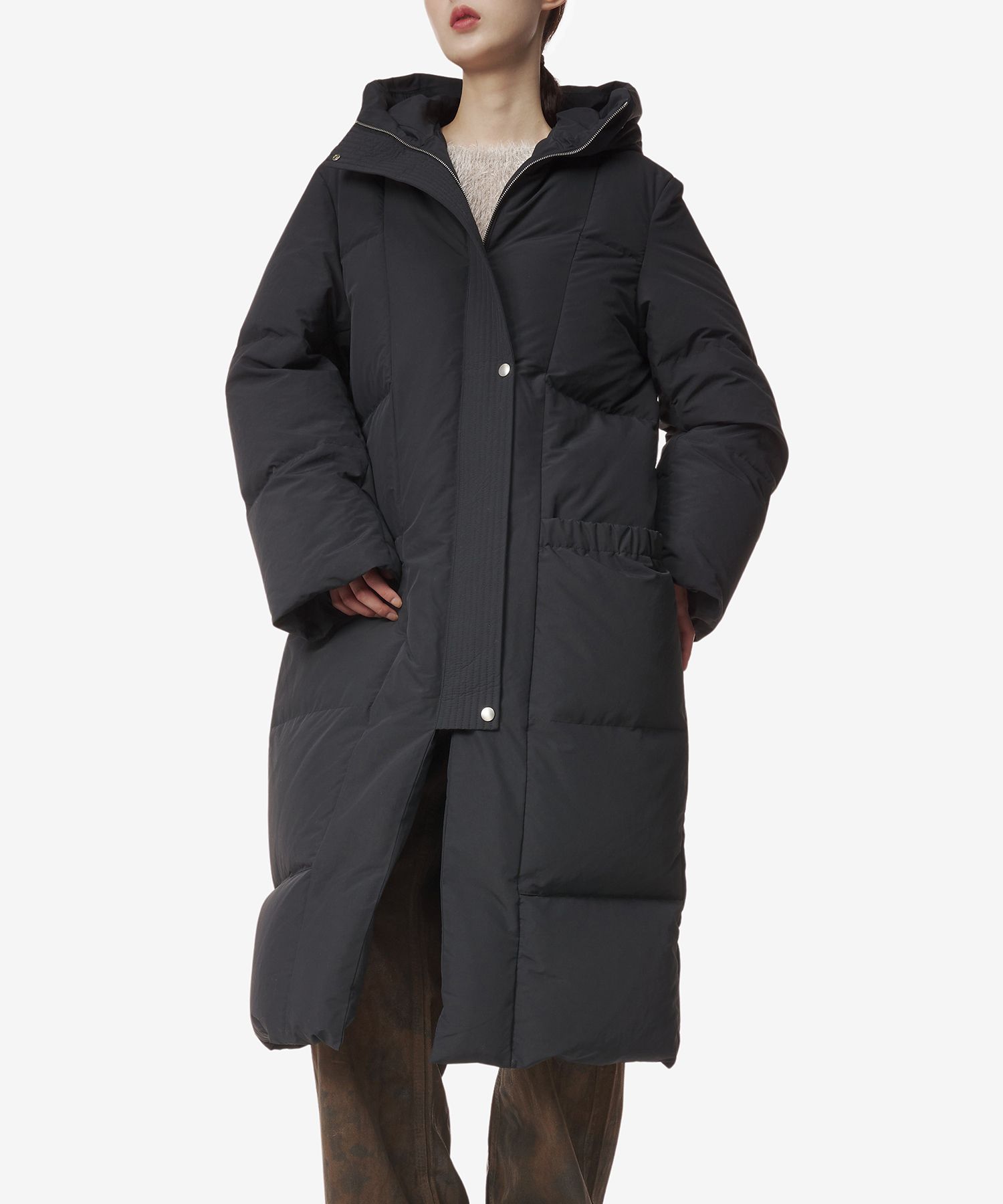 ダウンジャケット・コート JIL SANDER Quilted down coat black J40AF0125J74276001 J40AF0 MUSINSA | JIL SANDER Quilted Down Coat - Black