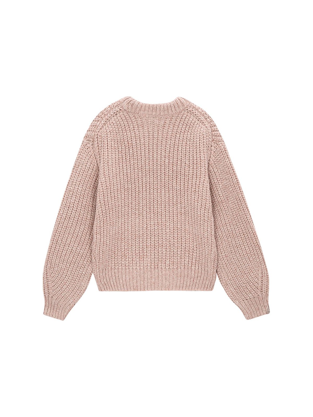 샐러드바구니(SALAD BAGUNI) Metallic Round Pullover - pink