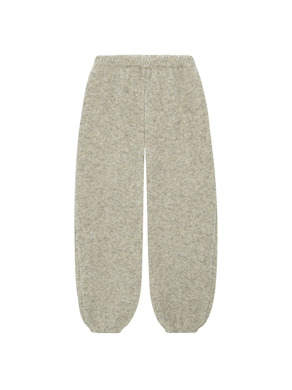 샐러드바구니(SALAD BAGUNI) Boucle Wide Jogger Pants - cream