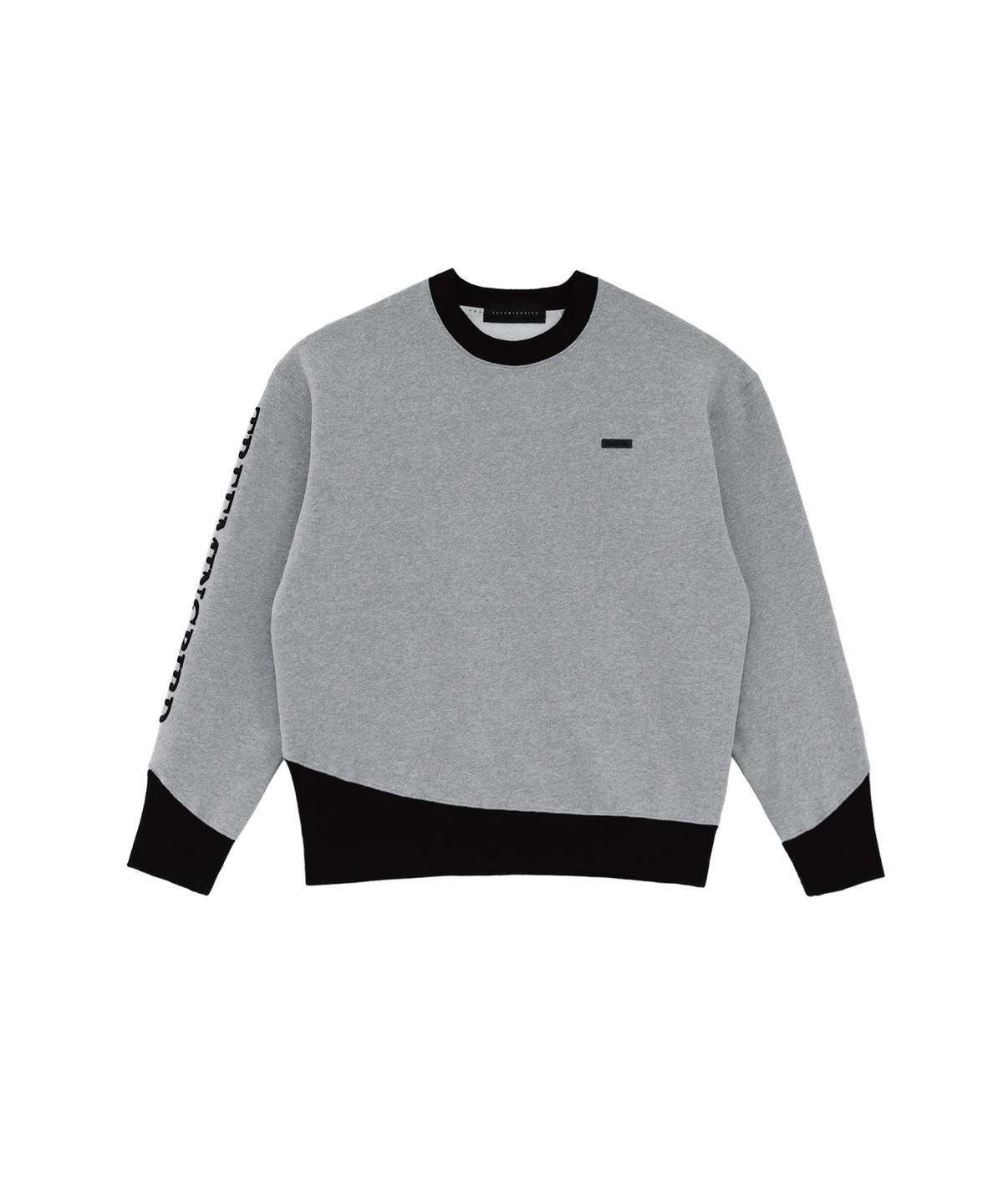 트리밍버드(TREEMINGBIRD) Oblique Line Sweat Shirt [ Gray ]