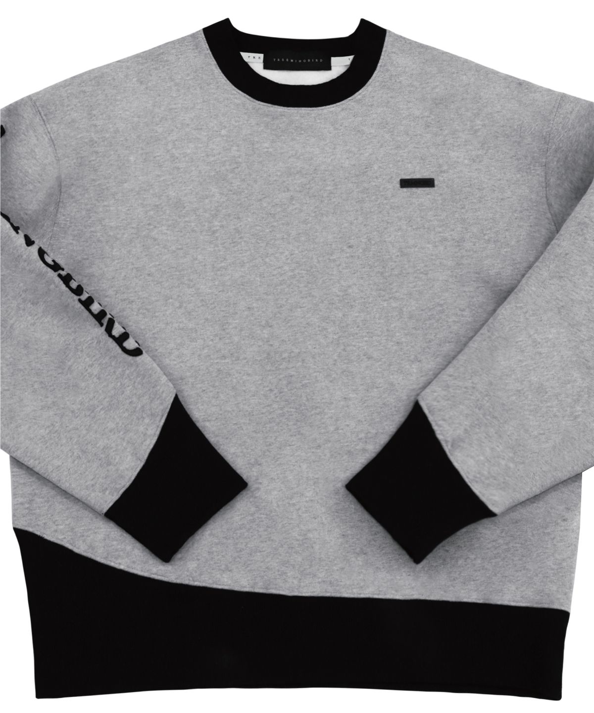 트리밍버드(TREEMINGBIRD) Oblique Line Sweat Shirt [ Gray ]