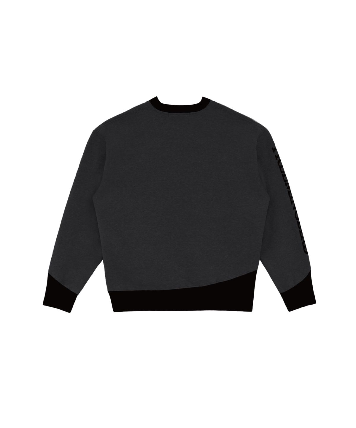 트리밍버드(TREEMINGBIRD) Oblique Line Sweat Shirt [ Charcoal ]