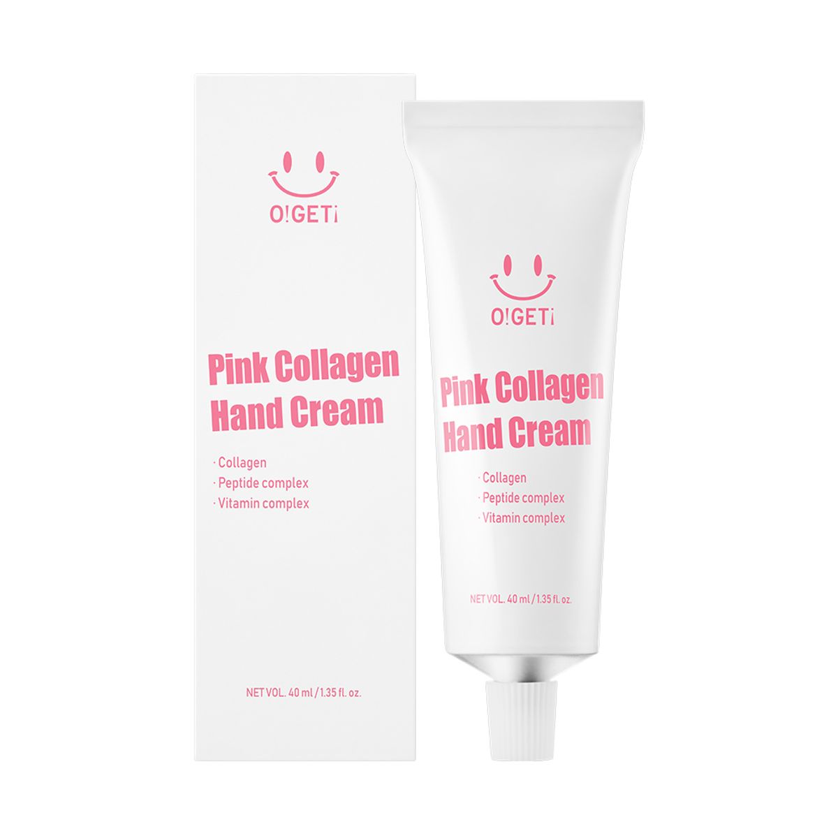 오겟(OGET) 오겟 핑크 콜라겐 핸드크림 40ml [산뜻촉촉 핸드케어]