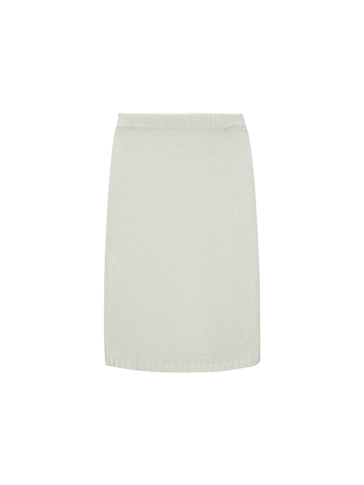 샐러드바구니(SALAD BAGUNI) Metal Patchwork Midi Skirt - ivory