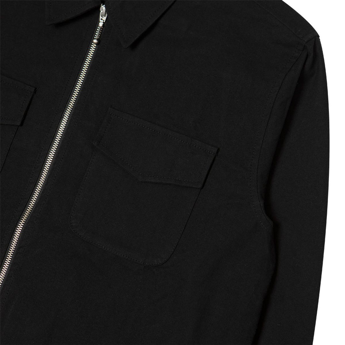 아르스 콘택트(ARSCONTACT) AC Zipup Shirts.Black