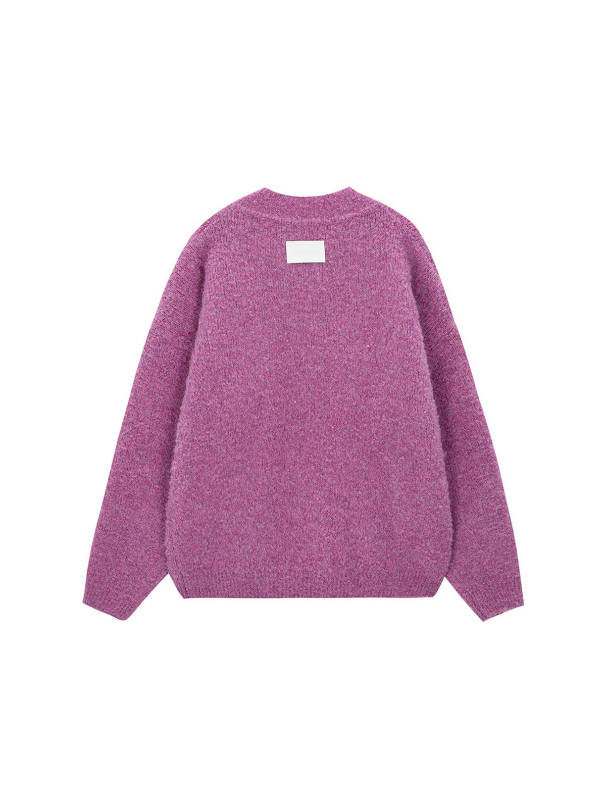 샐러드바구니(SALAD BAGUNI) Wool Boucle V-neck Pullover - pink