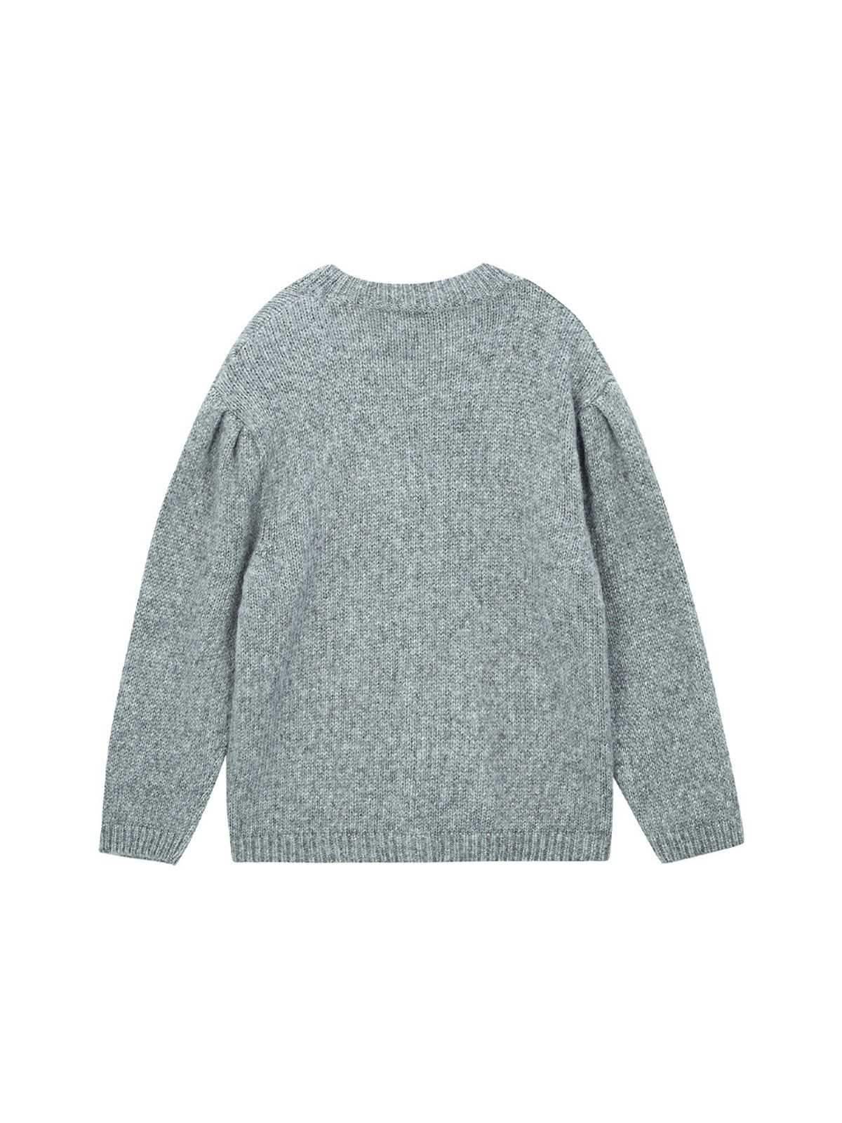 샐러드바구니(SALAD BAGUNI) Metallic Blended Cardigan - silver