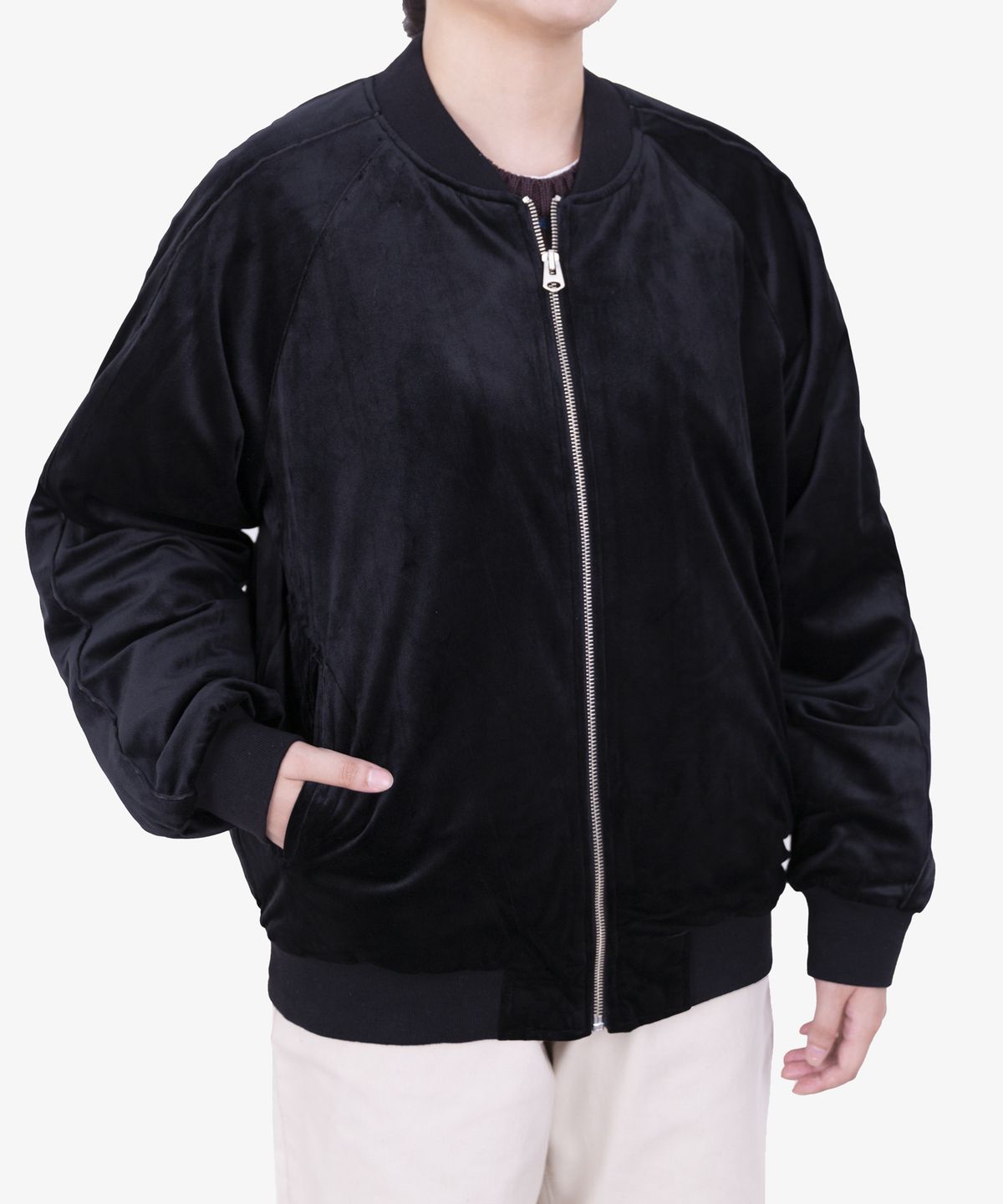 아파트먼트(APARTMENT) APT VELVET SOUVENIR JKT - BLACK
