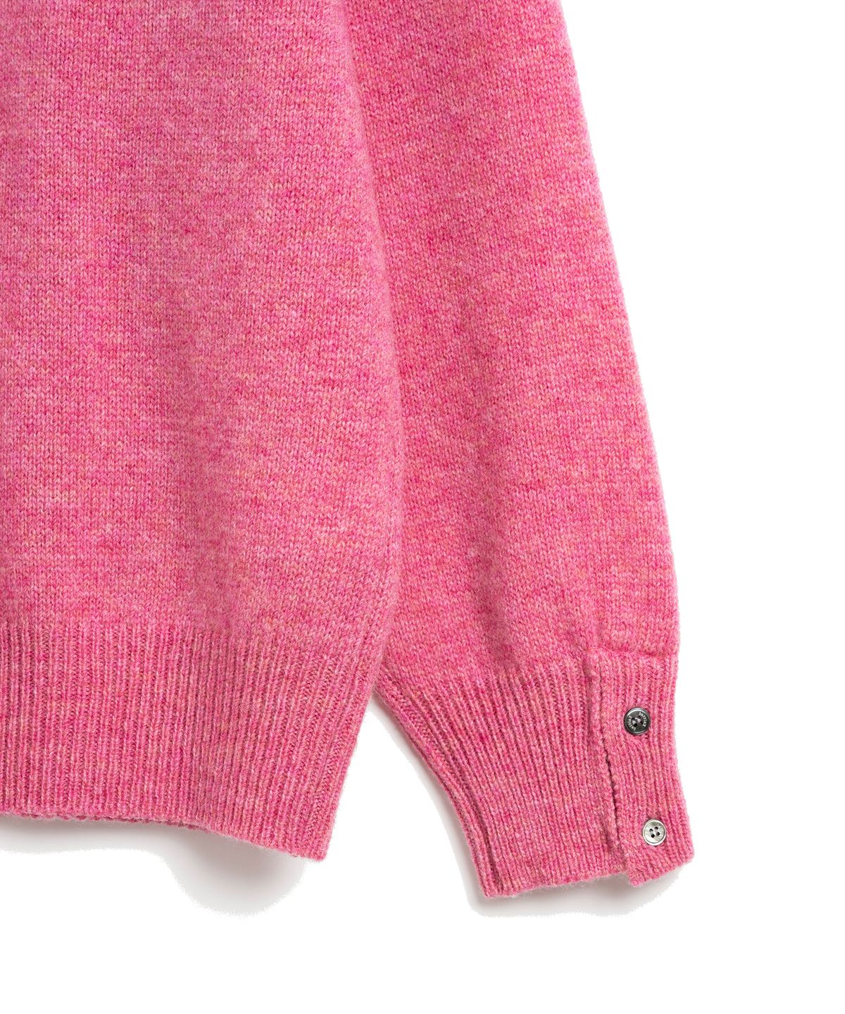 니티드(KNITTED) 쉐기독 울 100% 라운드 니트 GINGER PINK