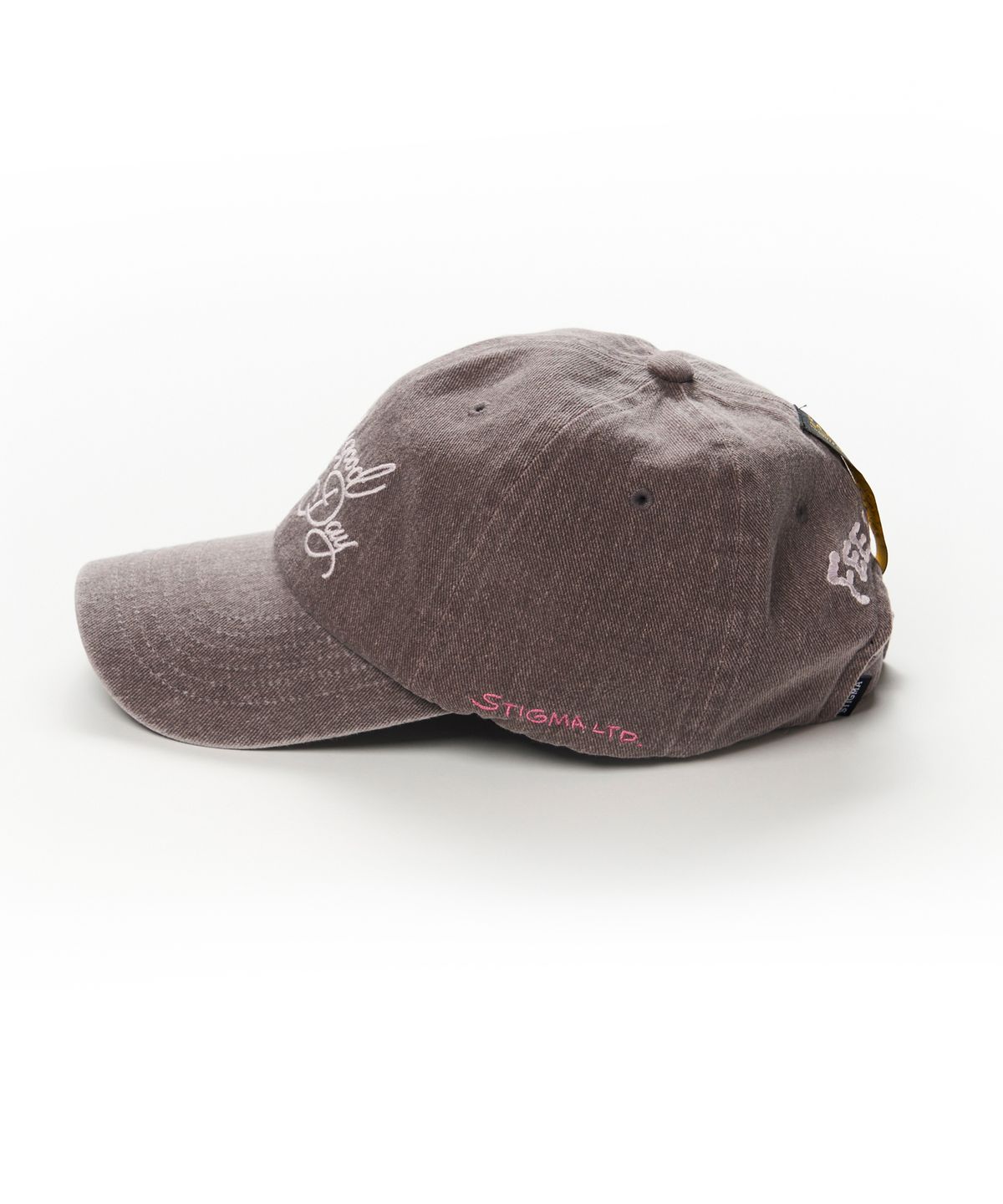 스티그마(STIGMA) FLOWER PIGMENT BIOWASHED BALL CAP PURPLE BROWN
